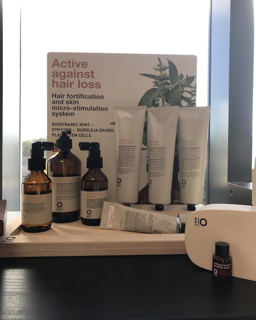 Oway Active against hair loss professional treatment products at Enlightened Styles